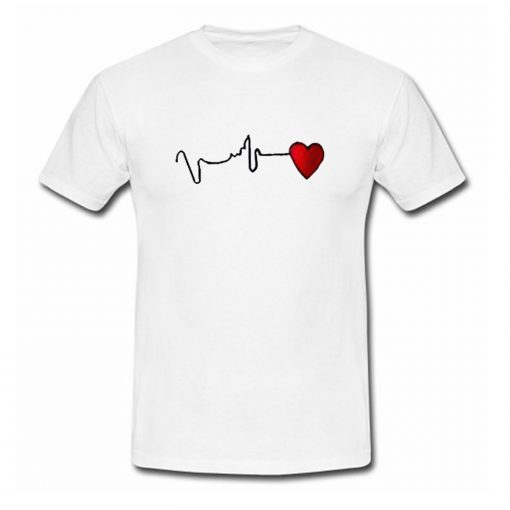 Heart Beat Custom Design T Shirt (Oztmu)