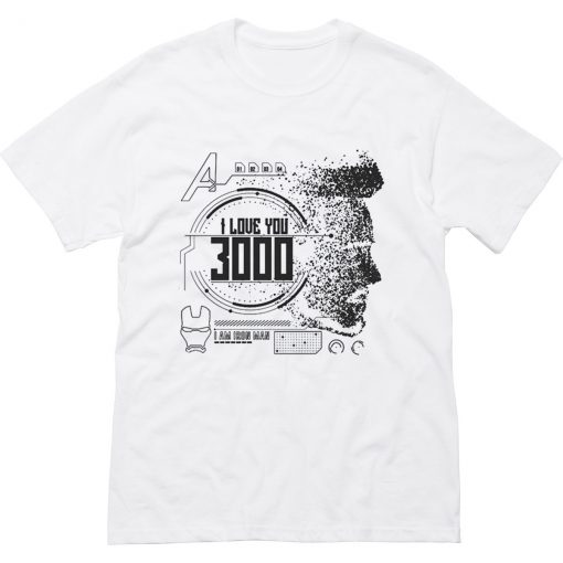 I Love You 3000 Iron Man T-Shirt (Oztmu)