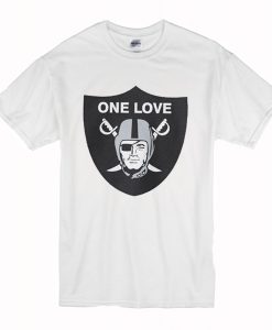 One Love Oakland Raiders T Shirt (Oztmu)