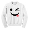 Silly Wink Emoji Sweatshirt (Oztmu)