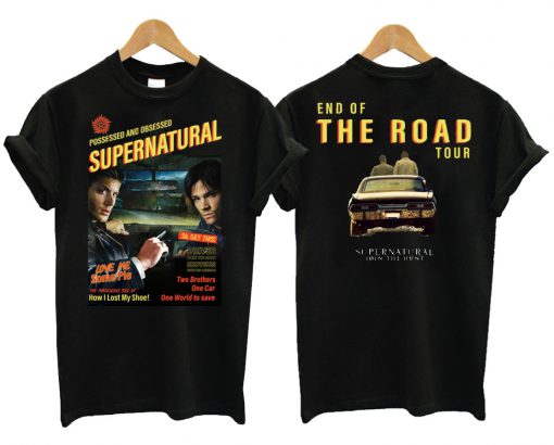 Supernatural End of the Road Black T Shirt (Oztmu)