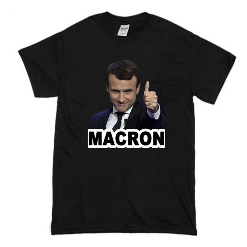 Emmanuel Macron Black T Shirt (Oztmu)