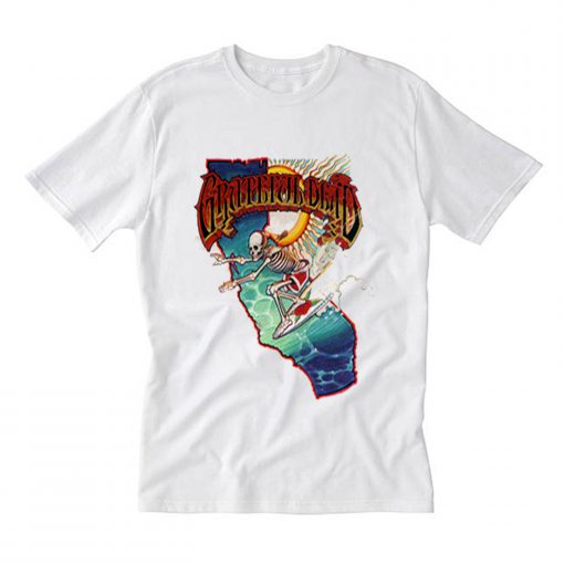 Grateful Dead Surfing Skeleton T Shirt (Oztmu)