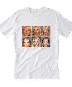 Lindsay Lohan Mugshots T Shirt (Oztmu)