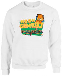 Neon Genesis Evangelion Garfield Parody Sweatshirt (Oztmu)