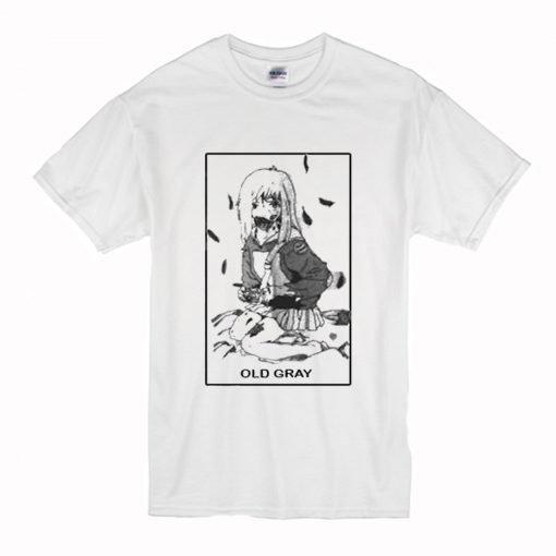 Old Gray Anime T-Shirt (Oztmu)