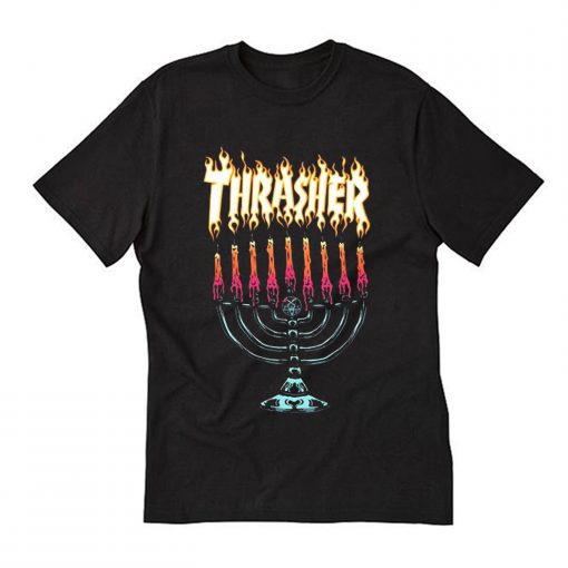 Thrasher Menorah T Shirt (Oztmu)