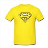 Yellow Superman Logo T Shirt (Oztmu)