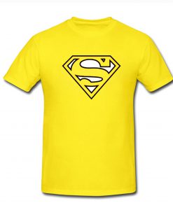 Yellow Superman Logo T Shirt (Oztmu)