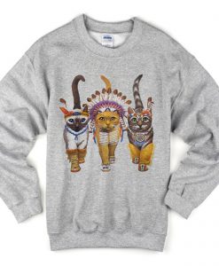 Cat Indians Sweatshirt (Oztmu)