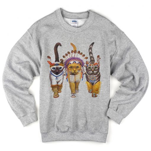 Cat Indians Sweatshirt (Oztmu)