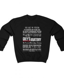 Greys Anatomy Quotes Heavy Blend Sweatshirt (Oztmu)