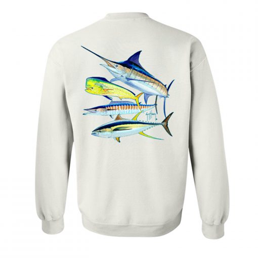 Guy Harvey Foursome Fish Sweatshirt (Oztmu)