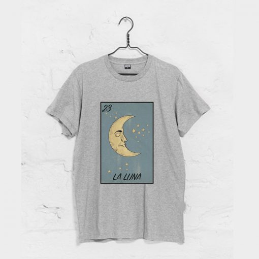 La Luna Mexican Loteria T Shirt (Oztmu)