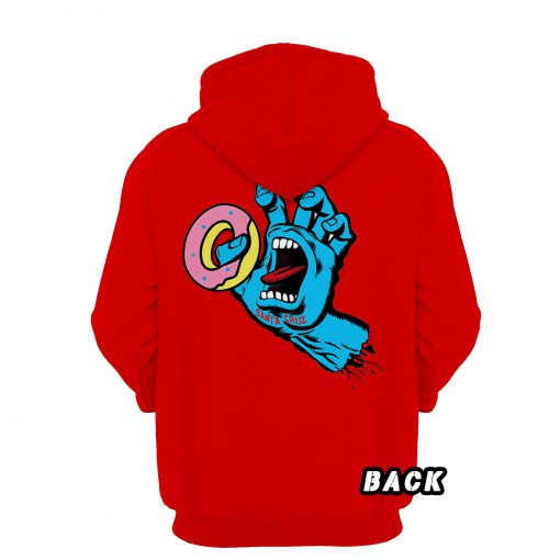 Odd Future x Santa Cruz Red Hoodie Back (Oztmu)