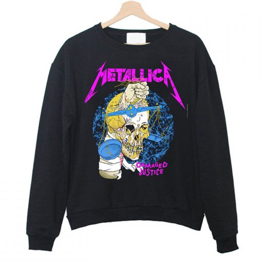 Rocksir Metallica Damaged Justice Sweatshirt (Oztmu)