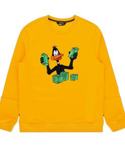 Daffy Duck Stacking Money Sweatshirt (Oztmu)