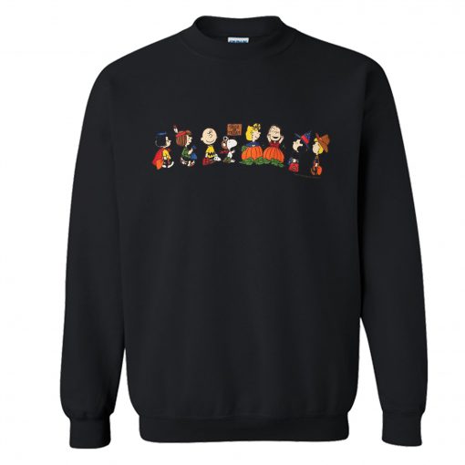 Peanuts Trick or Treat Snoopy Charlie Brown Halloween Sweatshirt (Oztmu)