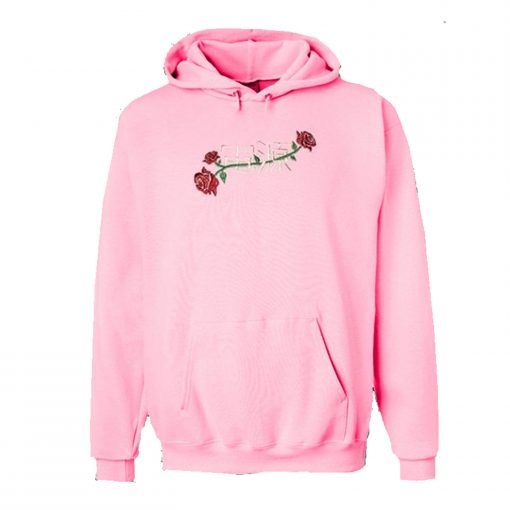 Power Of Rose Embroidered Hoodie (Oztmu)