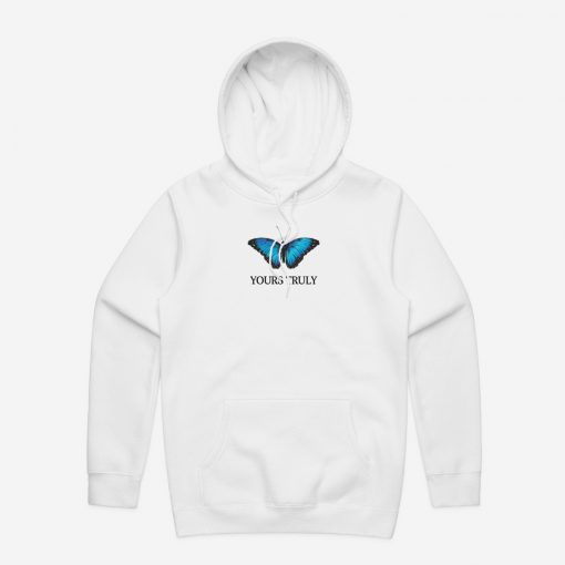 Yours Truly Blue Butterfly Hoodie (Oztmu)