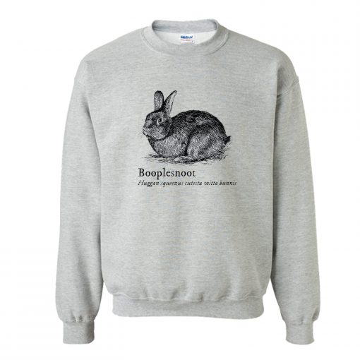 Booplesnoot Cute Funny Bunny Rabbit Lover Sweatshirt (Oztmu)