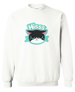Hisss Angry Cat Sweatshirt (Oztmu)