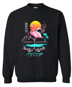 Riot Society Flamingo Blossom Sweatshirt (Oztmu)