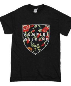 Vampire Weekend Shield Roses T-Shirt (Oztmu)