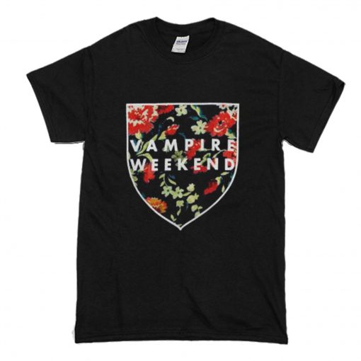 Vampire Weekend Shield Roses T-Shirt (Oztmu)