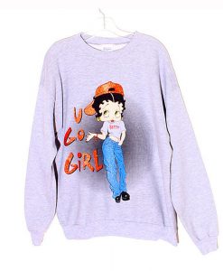 90s BETTY BOOP u go girl Sweatshirt (Oztmu)