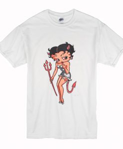 90's RED DEVIL BETTYBOOP T Shirt (Oztmu)