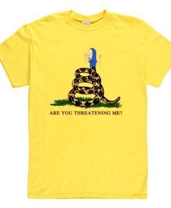 Gadsden Flag Beavis Are you Threatening Me T Shirt (Oztmu)