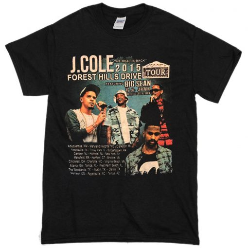 J COLE 2015 Tour T-Shirt (Oztmu)