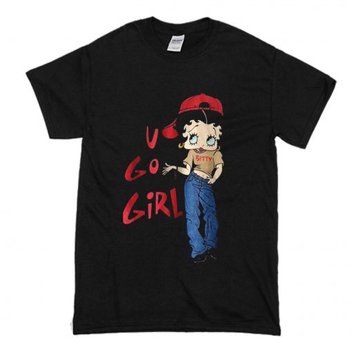 VINTAGE BETTY BOOP U GO GIRL T-SHIRT (Oztmu)