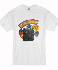 Vintage 1980's PAPER THIN Pac Man T Shirt (Oztmu)