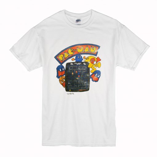 Vintage 1980's PAPER THIN Pac Man T Shirt (Oztmu)