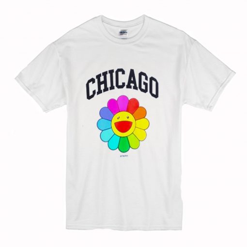 Takashi Murakami Flower Chicago T Shirt (Oztmu)