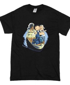 Vintage Betty Boop With Popeye Titanic T-Shirt (Oztmu)