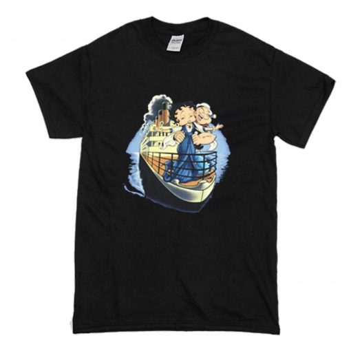 Vintage Betty Boop With Popeye Titanic T-Shirt (Oztmu)