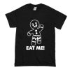 gingerbread man eat me Casual Black T Shirt (Oztmu)