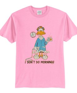 I Don’t Do Mornings Coffee Duck T-Shirt (Oztmu)