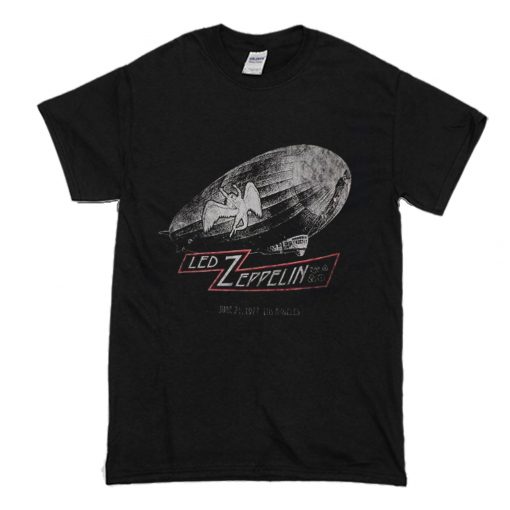 Led Zeppelin Cities 1977 Tour T Shirt (Oztmu)