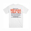 Nirvana USA 91 T-Shirt Back (Oztmu)