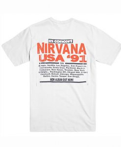 Nirvana USA 91 T-Shirt Back (Oztmu)