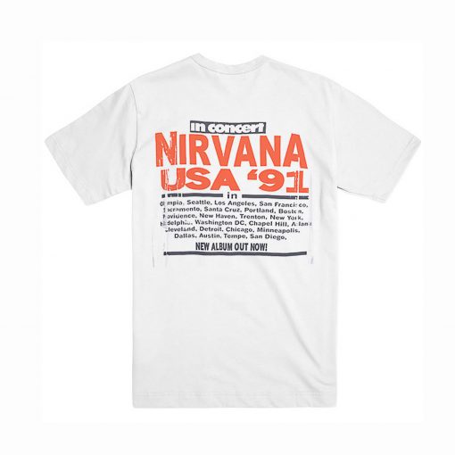 Nirvana USA 91 T-Shirt Back (Oztmu)