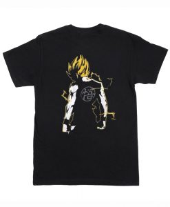 Train super saiyan goku T-Shirt Back (Oztmu)