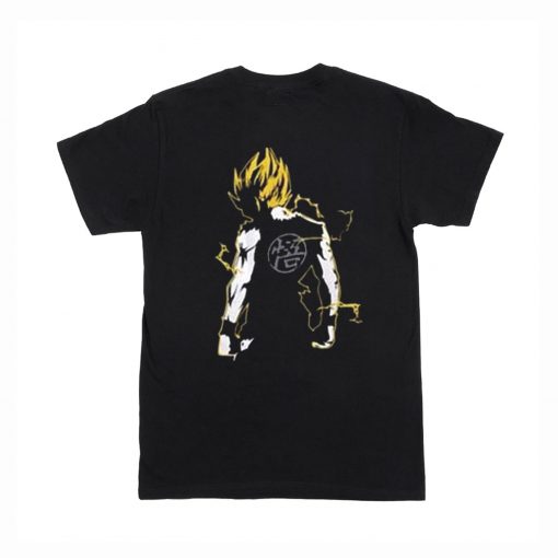 Train super saiyan goku T-Shirt Back (Oztmu)