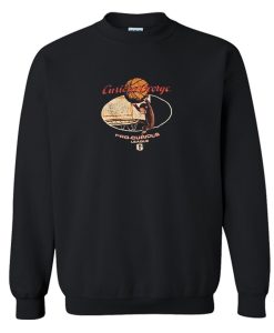 Vintage Curious George Sweatshirt Black (Oztmu)