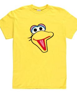 BIG BIRD FACE Sesame Street Yellow T Shirt (Oztmu)