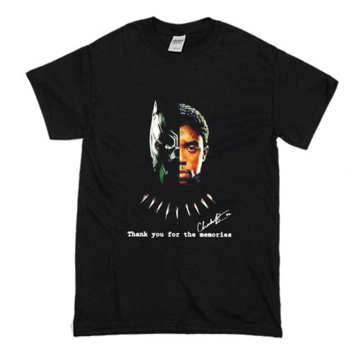 Chadwick Boseman black panther thank you for the memory T Shirt (Oztmu)